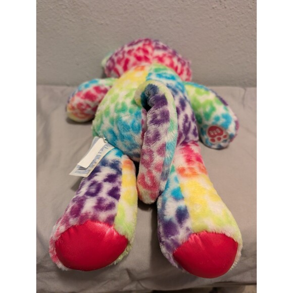 Build A Bear Workshop Lisa Frank Inspired 17" Rainbow Leopard Plush Stuffed BAB - Picture 7 of 8